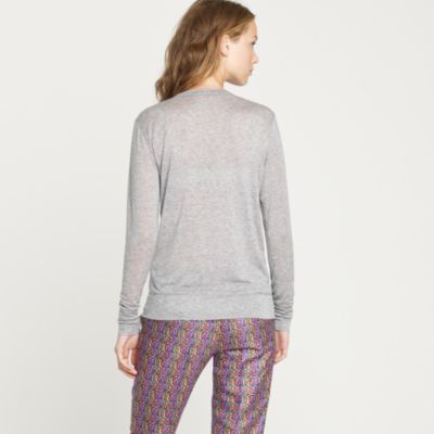 Airstitch long-sleeve V-neck tee