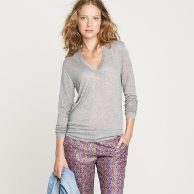 Airstitch long-sleeve V-neck tee