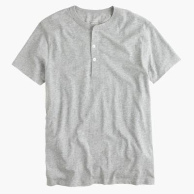 Slim broken-in short-sleeve henley