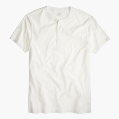 Slim broken-in short-sleeve henley