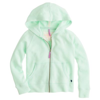 Girls' wafer terry hoodie