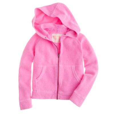 Girls' wafer terry hoodie
