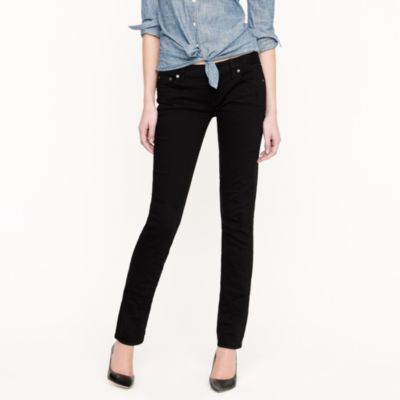 Tall matchstick jean in overdyed black denim
