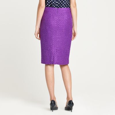 No. 2 pencil skirt in tinsel tweed