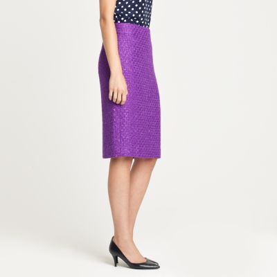No. 2 pencil skirt in tinsel tweed