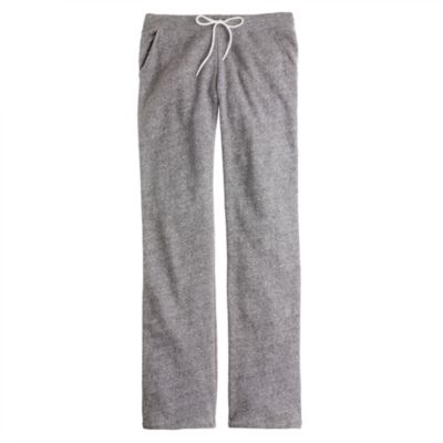 Wide-leg fleece pant
