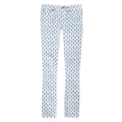 Toothpick jean in thistle print