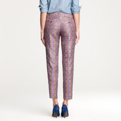 Caf&eacute; capri in jewel jacquard