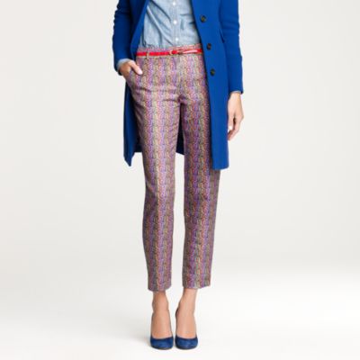 Caf&eacute; capri in jewel jacquard