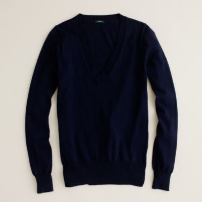 Cotton V-neck sweater