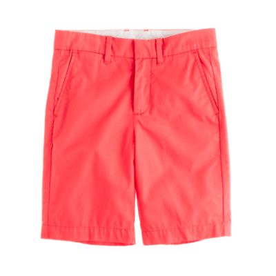 Boys' club short in lightweight chino
