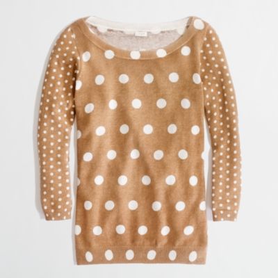 Factory linen-cotton polka-dot popover