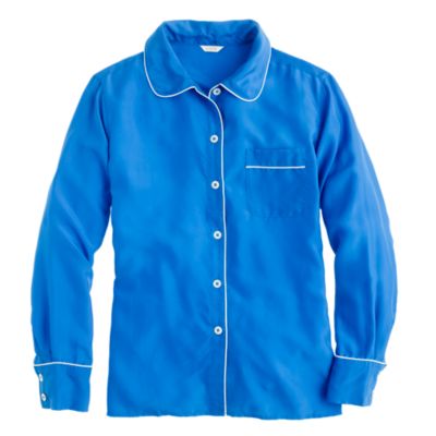 Collection silk pajama shirt