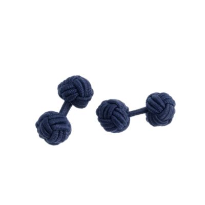 Fabric knot cuff links