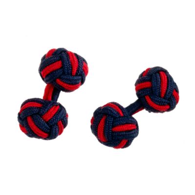 Fabric knot cuff links