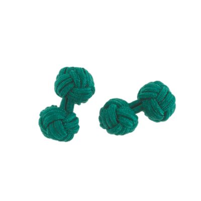 Fabric knot cuff links