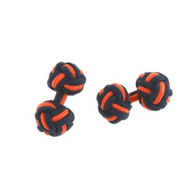 Fabric knot cuff links
