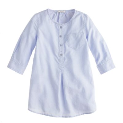Girls' tunic in tissue oxford