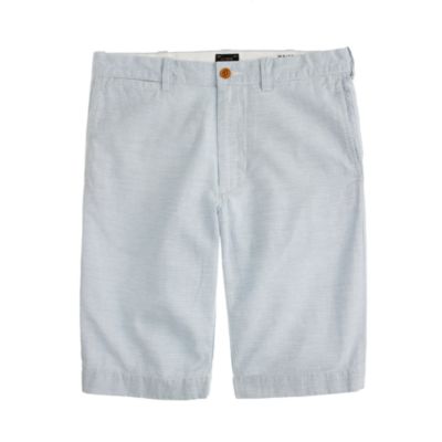 11" stanton short in stripe irish linen-cotton