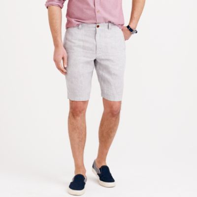 11" stanton short in Irish linen