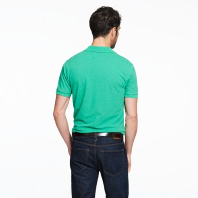 Slim repp piqu&eacute; polo