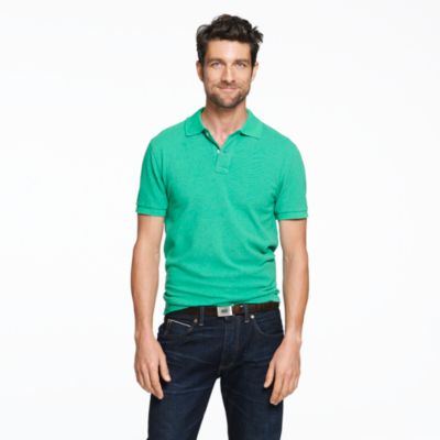 Slim repp piqu&eacute; polo