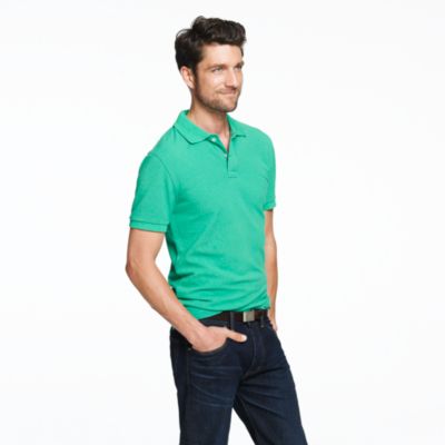 Slim repp piqu&eacute; polo