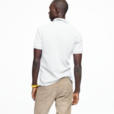Repp piqu&eacute; polo in slim fit