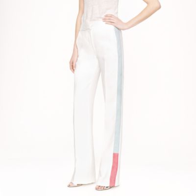 Collection snakeskin-stripe trouser