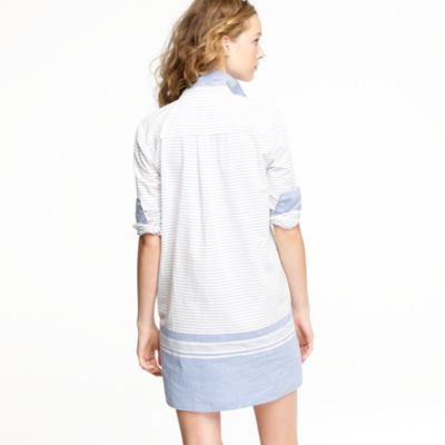 Sundowner tunic in engineered stripe