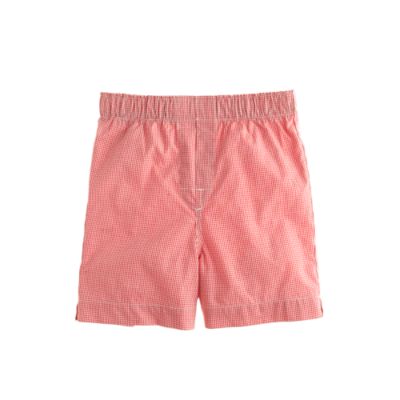 Boys' yarn-dyed cotton boxers