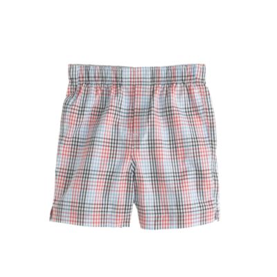Boys' yarn-dyed cotton boxers