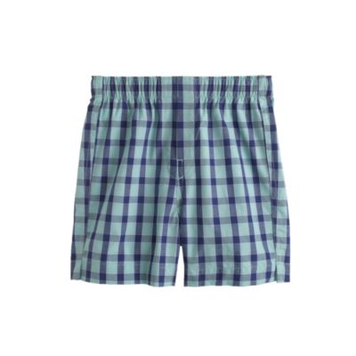 Boys' yarn-dyed printed cotton boxers