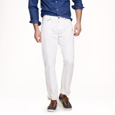 Slim-straight jean in white wash