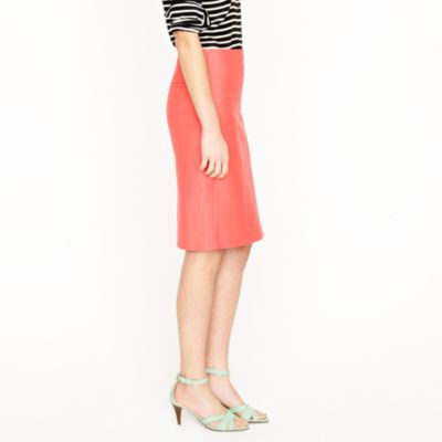 Petite No. 2 pencil skirt in double-serge cotton