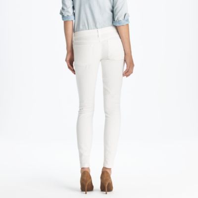 New ankle stretch toothpick jean in white denim