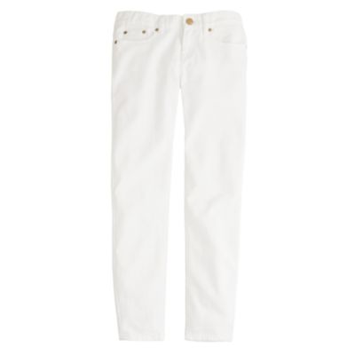 Toothpick jean in white denim