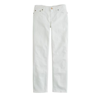 New matchstick jean in white denim
