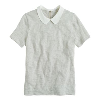 Silk-collar tee
