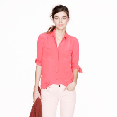 Collection luxe silk crepe blouse