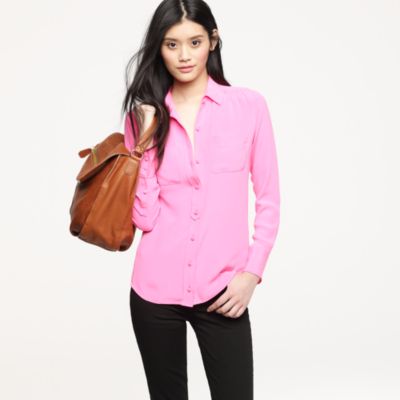 Luxe silk crepe blouse