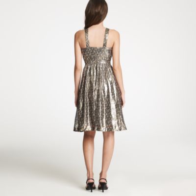 Sinclair dress in leopard chiffon
