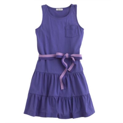 Girls' ruffle tank dress