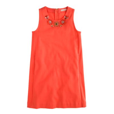 Girls' sleeveless necklace dress