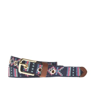 Embroidered belt