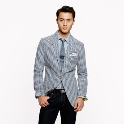 Unconstructed Ludlow sportcoat in gingham