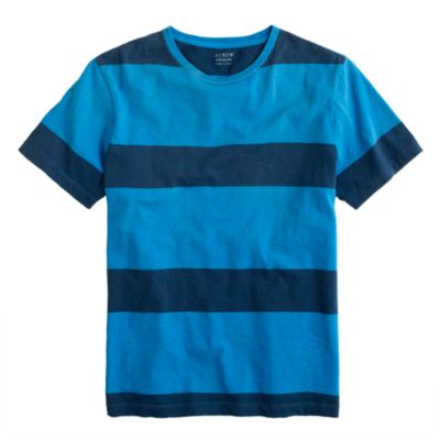 Broken-in tee in ocean stripe