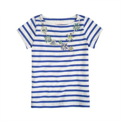 Girls' collectible necklace tee
