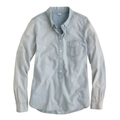 Faded chambray popover