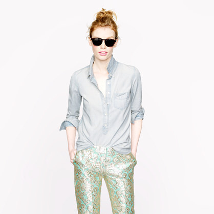 Faded chambray popover